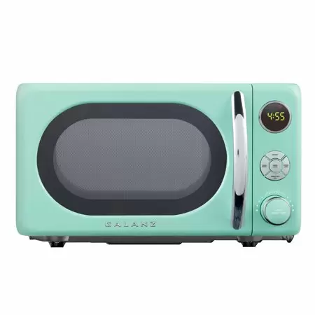 Photo 1 of Galanz GLCMKA07GNR-07 0.7 Cu.ft Retro Countertop Microwave Oven 700 Watts, Green