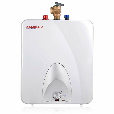 Photo 1 of Camplux 4-Gallon Mini Tank Electric Water Heater with Cord Plug, 120 Volts
