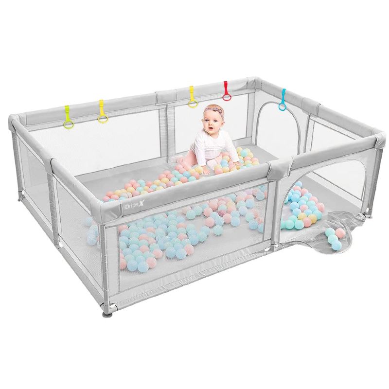 Photo 1 of Baby Playpen Portable Kids Safety Play Center Yard Home Indoor Fence Anti-Fall Play Pen, Playpens for Babies, Extra Large Playard, Anti-Fall Playpen
