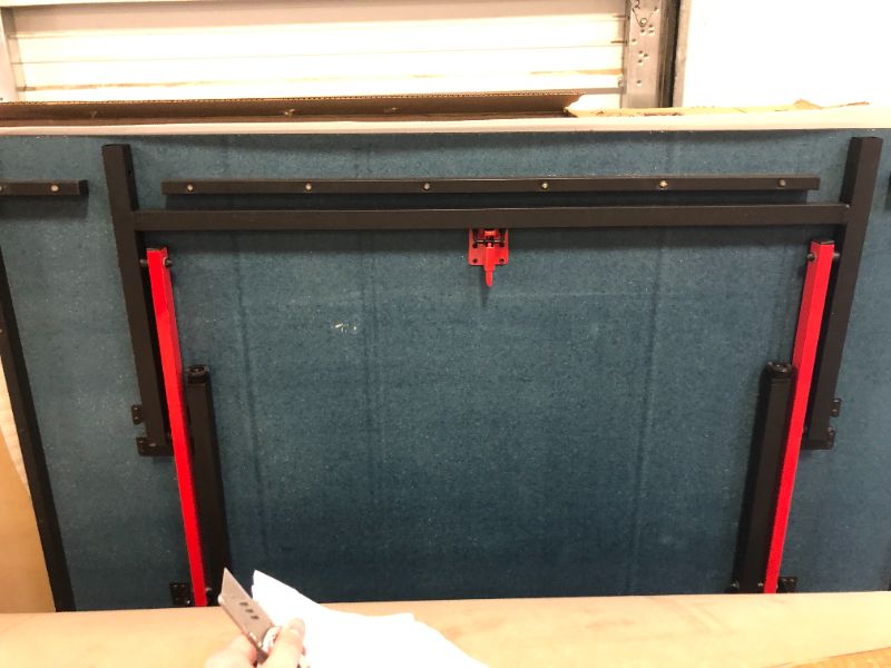 Photo 1 of STIGA Advantage Professional Table Tennis Tables - Competition Indoor Design with Net & Post - 10 Minute Easy Assembly Ping-Pong Table with Single Player Playback and Compact Storage
