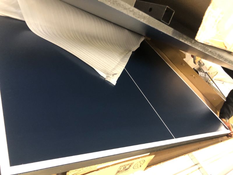 Photo 1 of STIGA Advantage Professional Table Tennis Tables - Competition Indoor Design with Net & Post - 10 Minute Easy Assembly Ping-Pong Table with Single Player Playback and Compact Storage
