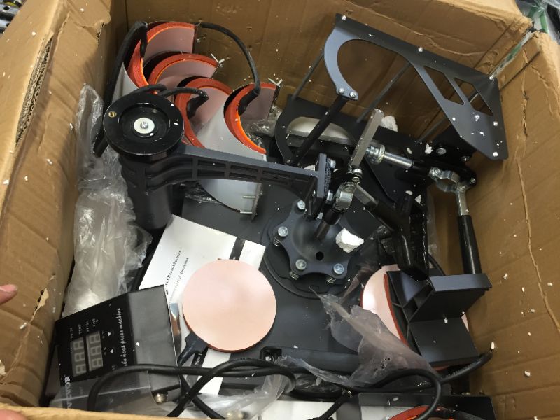 Photo 1 of HEAT PRESS MACHINE
(( OPEN BOX ))
** MISSING ACCESSORIES & FEW PARTS DAMAGED **