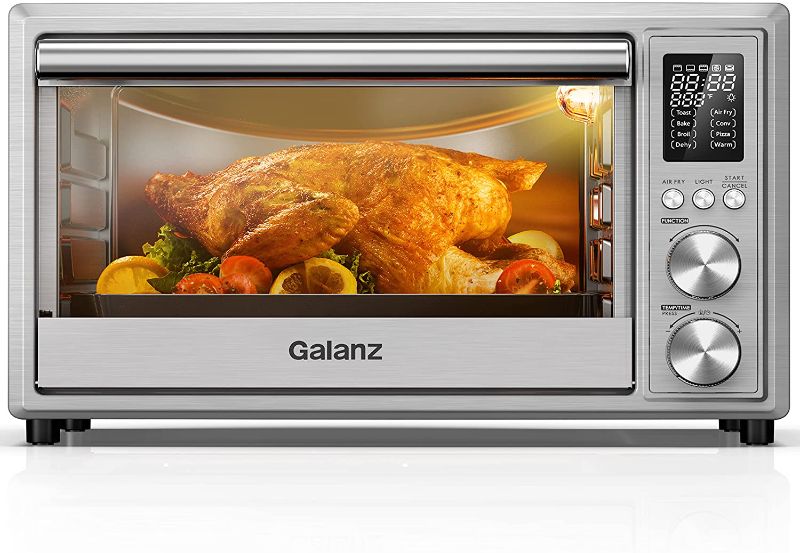 Photo 1 of Galanz 25L Digital Toaster Oven with Air Fry - Stainless Steel