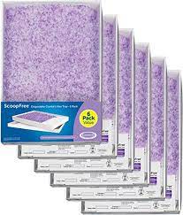 Photo 1 of PetSafe ScoopFree Lavender Scented Non-Clumping Crystal Cat Litter, 6 Count