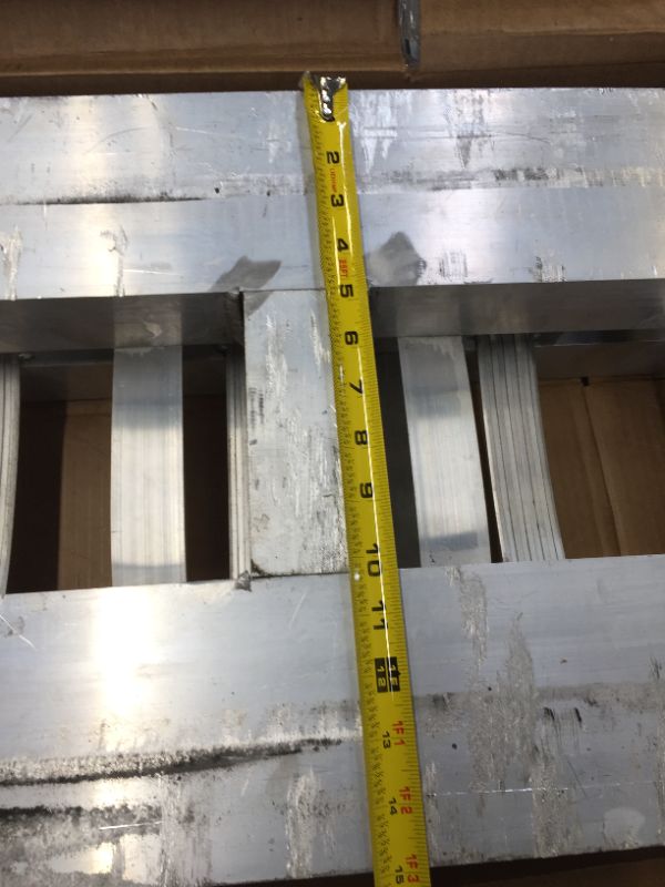 Photo 4 of 94x15x2.75inch Aluminum Ramps 5000lbs Car Trailer Truck 1 Pair Ramps
---SHOWS SIGNS OF OBVIOUS USE---MINOR SCUFFS AND DAMAGE 