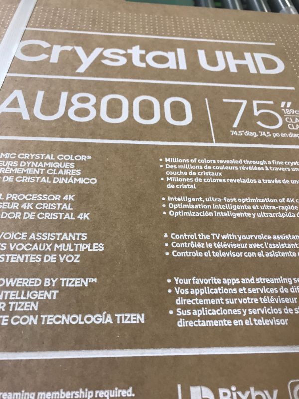 Photo 3 of 75" Class 8000 Series LED 4K UHD Smart Tizen TV