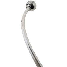 Photo 1 of chrome curved shower rod