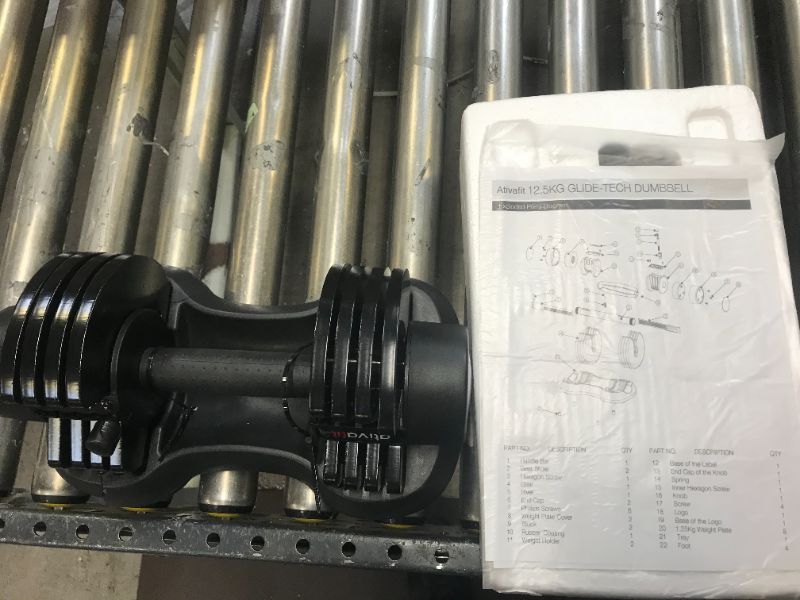 Photo 1 of 2.5 kg Glide Tech Adjustable Dumbbell with cracked holder