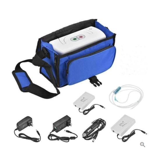 Photo 1 of 4 hour Battery Portable 3L/M Mini Oxygen Concentrator with, Carry Bag (With Extra Battery)-2 Total Batteries Included I Model -PARTS ONLY
