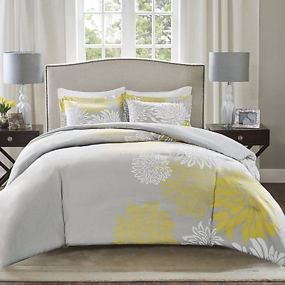 Photo 1 of Comfort Spaces Enya Comforter Set-Modern Floral Design All Season Down queen
