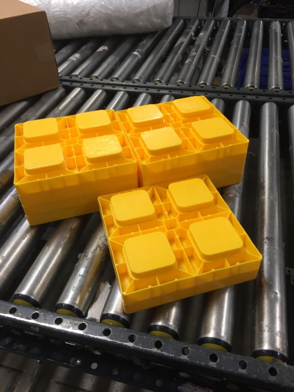 Photo 2 of  Heavy Duty Leveling Blocks, Ideal for Leveling Single and Dual Wheels, Hydraulic Jacks, Tongue Jacks and Tandem Axle 10 PACK