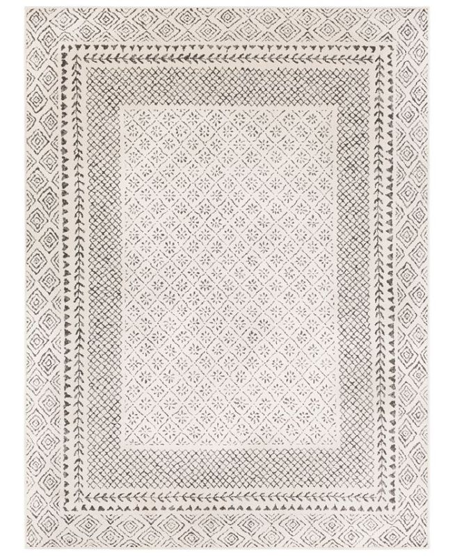 Photo 1 of Bahar BHR-2321 Medium Gray 7'10" x 10'3" Area Rug
