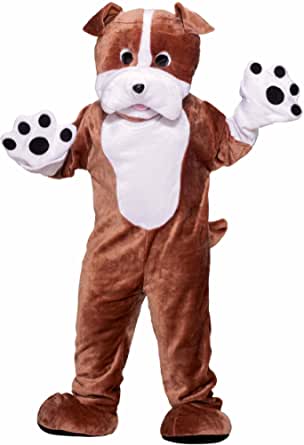 Photo 1 of Forum Deluxe Plush Bulldog Mascot Costume ONE SIZE ADULT CHEST 42IN
