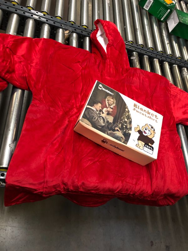 Photo 1 of Ultra Soft & Cozy Blanket Sweatshirt - Dark red
