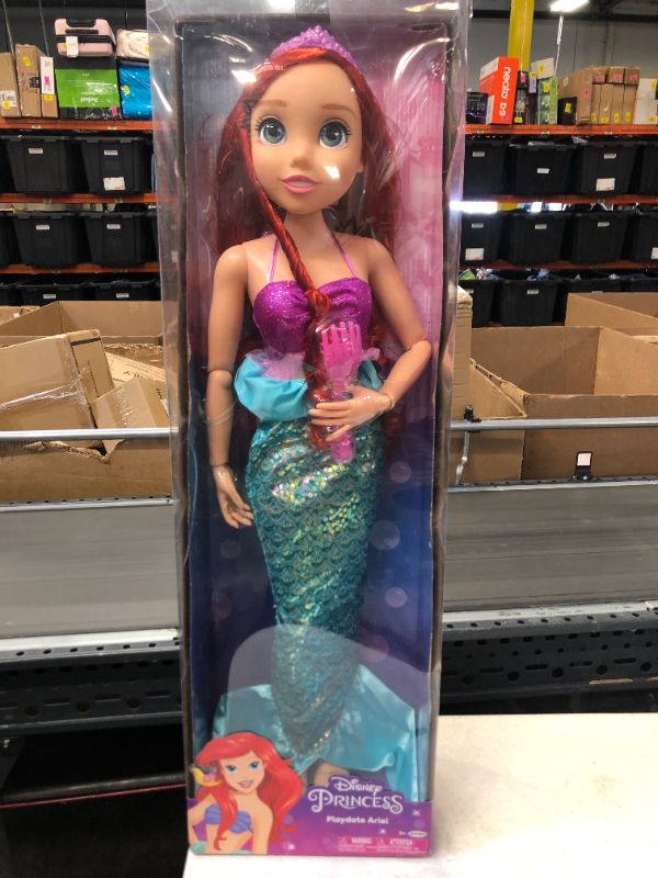 Photo 2 of Disney Princess Ariel Doll My Size 32" Tall --new item damage box 