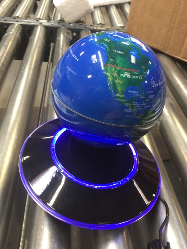 Photo 1 of 6 Inches Magnetic Floating Globe Anti Gravity Rotating World Map Levitating LED Illuminated Light Office Home Desktop Decor (USA Stock)
