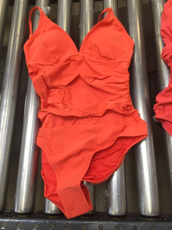 Photo 2 of  Women's One Piece Swimsuit Tummy Control V Neck Bathing Suits MEDIUM