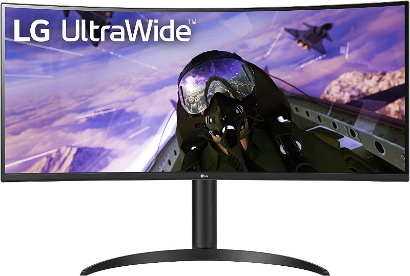 Photo 1 of LG 34WP65C-B 34-Inch 21:9 Curved UltraWide QHD (3440x1440) VA Display with sRGB 99% Color Gamut and HDR 10 and 3-Side Virtually Borderless Display with Tilt/Height Adjustable Stand -Black
