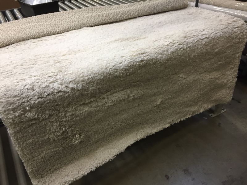 Photo 2 of 5'1"x6'9" Solid Eyelash Woven Shag Rug Cream - Project 62™