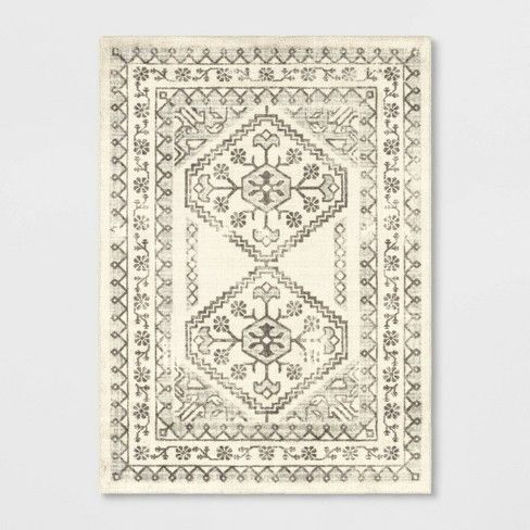 Photo 1 of Distressed Persian Accent Rug Cream - Threshold™

4'X5.5'