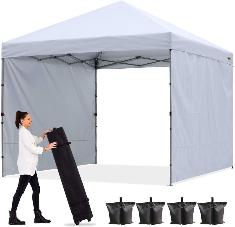 Photo 1 of ABCCANOPY Outdoor Easy Pop up Canopy Tent with 2 Sun Wall, White
10X10FT