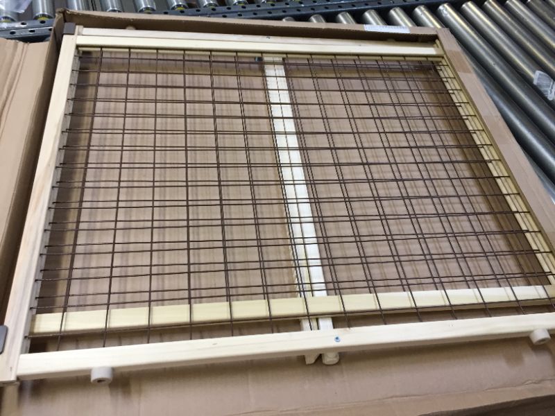 Photo 1 of MyPet Extra Wide Wire Mesh Dog Gate - 29.5"-50 - Brown