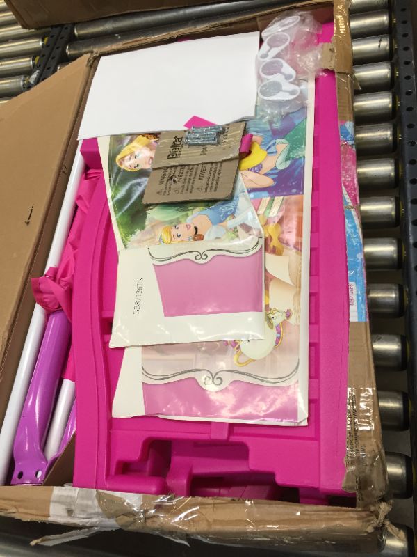 Photo 2 of Delta Children Disney Princess Plastic Toddler Canopy Bed, Pink