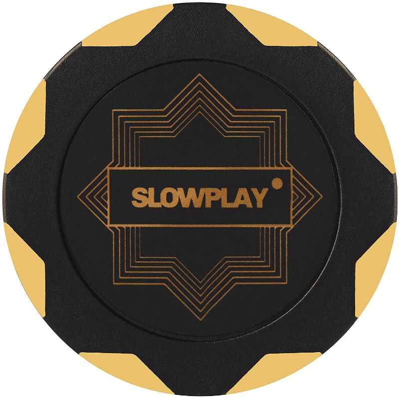 Photo 1 of SLOWPLAY Nash Clay Poker Chips, 14 Grams Clay Composite, Pack of 50 Chips, Numbered Chips with Denomination and Blank Chips
