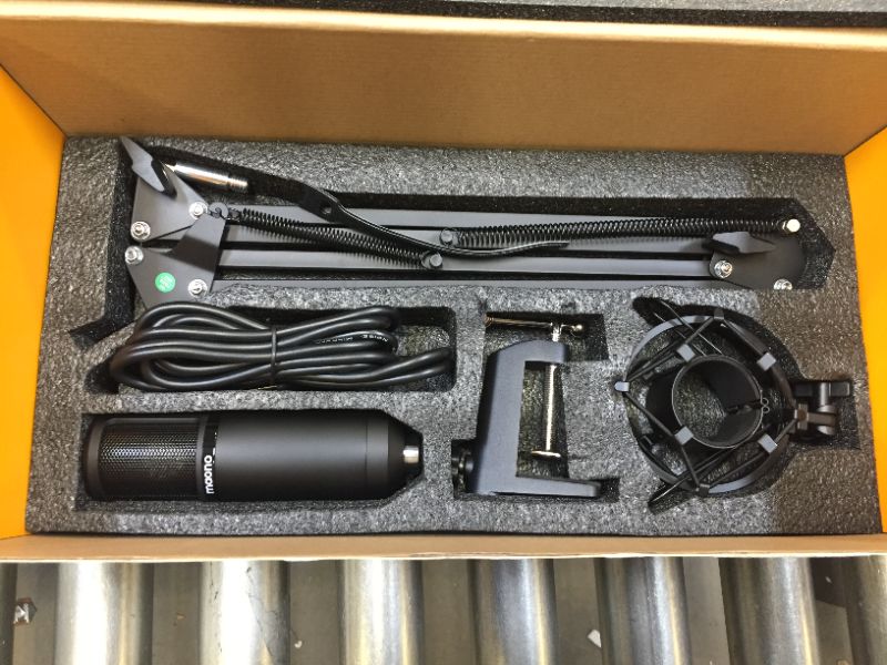 Photo 2 of Audio Interface with DJ Mixer and Sound Card, Maonocaster Lite Portable ALL-IN-ONE Podcast Production Studio withMicrophone for Guitar, Live Streaming, PC, Recording and Gaming (AU-AM200-S6)
