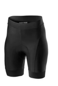 Photo 1 of CASTELLI WOMEN'S PRIMA SHORT - BLACK/DARK GREY
PADDED CYCLING SHORTS SIZE SMALL