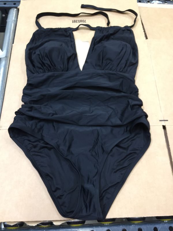 Photo 1 of CUPSHE Women's One Piece Swimsuit Halter Tummy Control Multiway Swimwear Bathing Suits PLUS SIZE 0X
