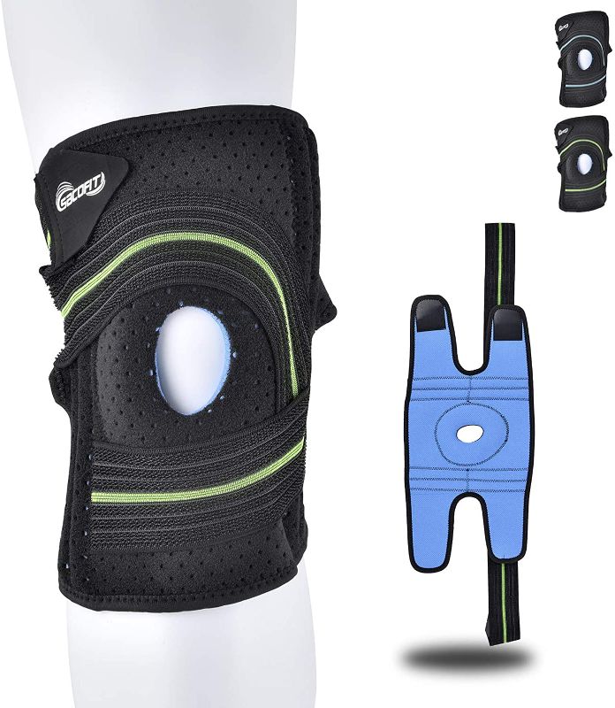 Photo 1 of Knee Brace for Men & Women with Patella Gel Pads&Side Stabilizers, Adjustable Compression Knee Sleeve for ACL, LCL, MCL,Knee Support,Meniscus Tear,Arthritis Pain,Tendinitis Pain,Pain Relief,Running