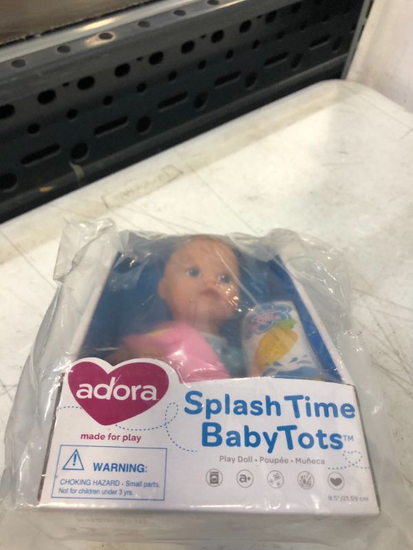 Photo 2 of Adora Water Baby Doll, SplashTime Baby Tot Sweet Pineapple 8.5 inch Doll for Bathtub/Shower/Swimming Pool Time Play
