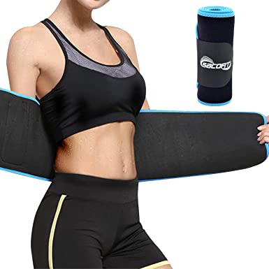 Photo 1 of SaCOFIT Waist Trimmer Trainer Belt for Women Men,Adjustable Neoprene Sweat Belt for Workout,Body Shaper,Back Support