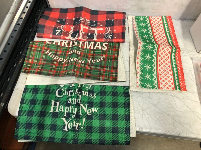 Photo 1 of Christmas pillow cover 4 pack 