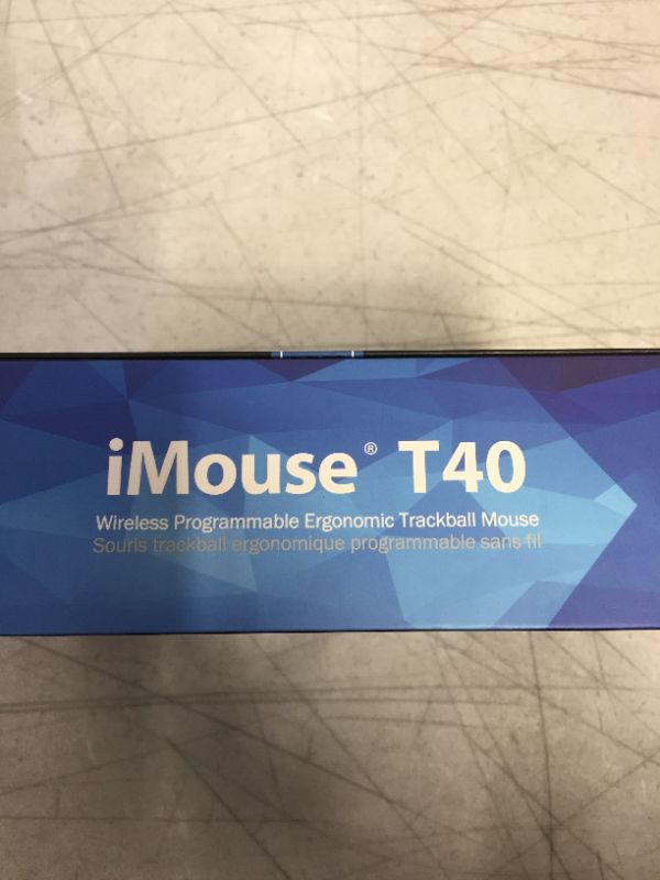 Photo 2 of Adesso iMouse T40 Wireless Ergonomic Finger Trackball Mouse with Nano USB Receiver, Programmable 7 Button Design, and 5 Level DPI Switch, for Left and Right Hand **FACTORY SEALED**
