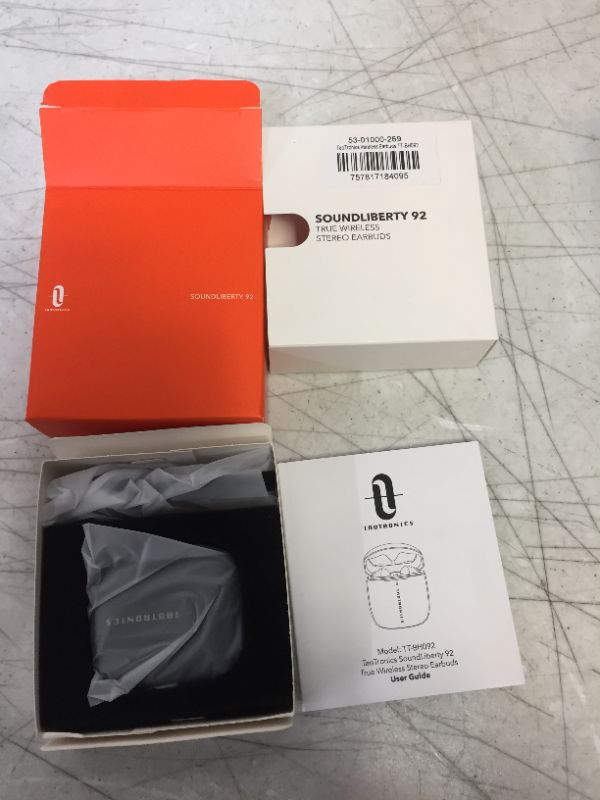 Photo 2 of Taotronics Soundliberty Black 92 True Wireless Stereo Earbuds With Charging Case