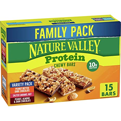 Photo 1 of (2 PACKS ) Nature Valley Chewy Granola Bars, Protein Variety Pack, Gluten Free, 21.3 oz, 15 ct--- EXP  03/30/2022