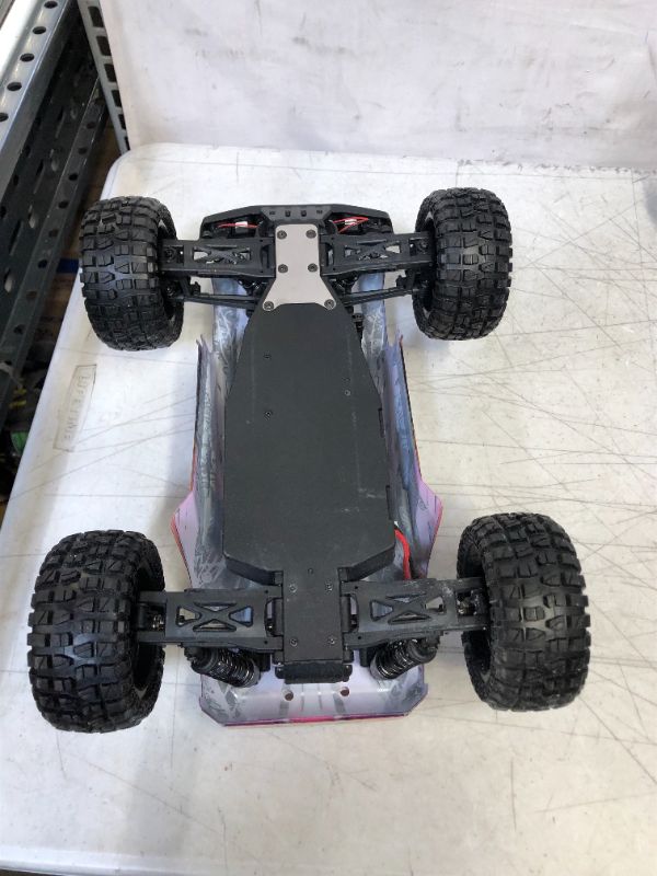 Photo 5 of DEERC 200E Large Brushless RC Cars for Adults 1:10 RC Trucks,60 KM/H High Speed 2021 Upgraded Remote Control Car,Extra Shell LED Headlight All Terrain Off Road Monster Truck for Boys,2 Battery 40+ Min---ITEM IS DIRTY---COULD NOT TEST---BOX IS DAMAGED FROM