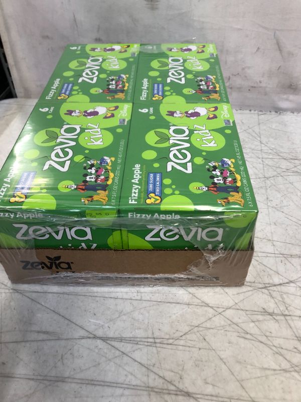 Photo 3 of Zevia Kidz, Fizzy Apple, 7.5 Ounce Cans (Pack of 24) -- EXP 05/04/2022
