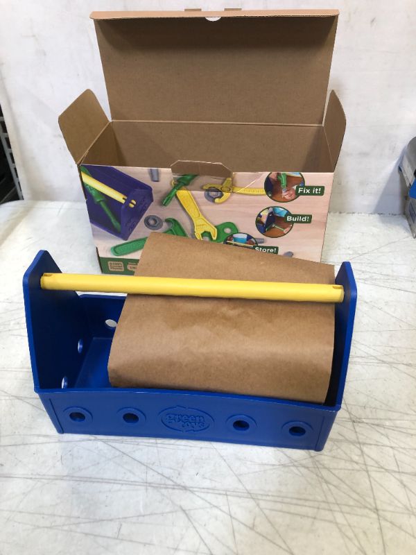 Photo 2 of Green Toys Tool Set, Blue - 15 Piece Pretend Play, Motor Skills, Language & Communication Kids Role Play Toy. No BPA, phthalates, PVC. Dishwasher Safe, Recycled Plastic, Made in USA.
