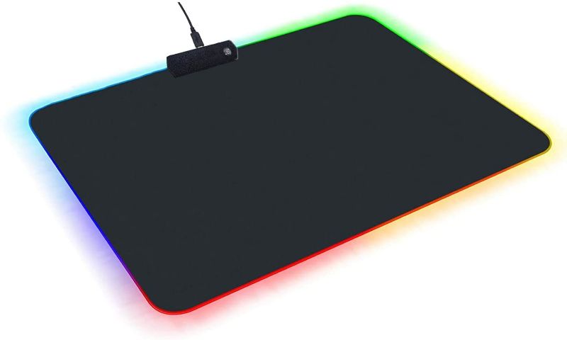 Photo 1 of TYUOBOX RGB Gaming Mouse Pad,Soft Non-Slip Rubber Base Mouse Mat for Laptop Computer PC Games (13.79.8 inches)
