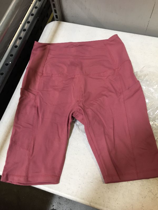 Photo 2 of HIGHDAYS BIKER SHORTS FOR WOMEN WITH POCKETS 8'' HIGH WAIST TUMMY CONTROL PINK
SIZE MEDIUM