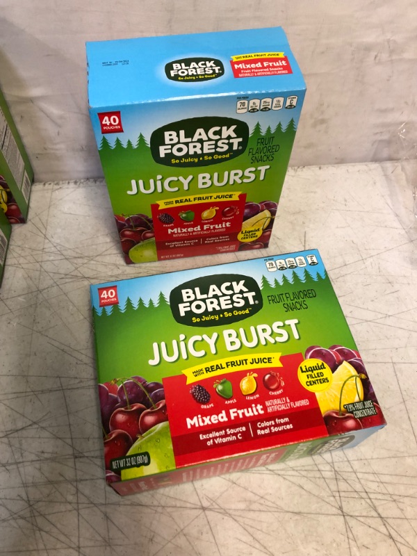 Photo 2 of Black Forest Fruit Snacks Juicy Bursts, Mixed Fruit, 0.8 Ounce (40 Count) 2 pack bb 09 24 21 
