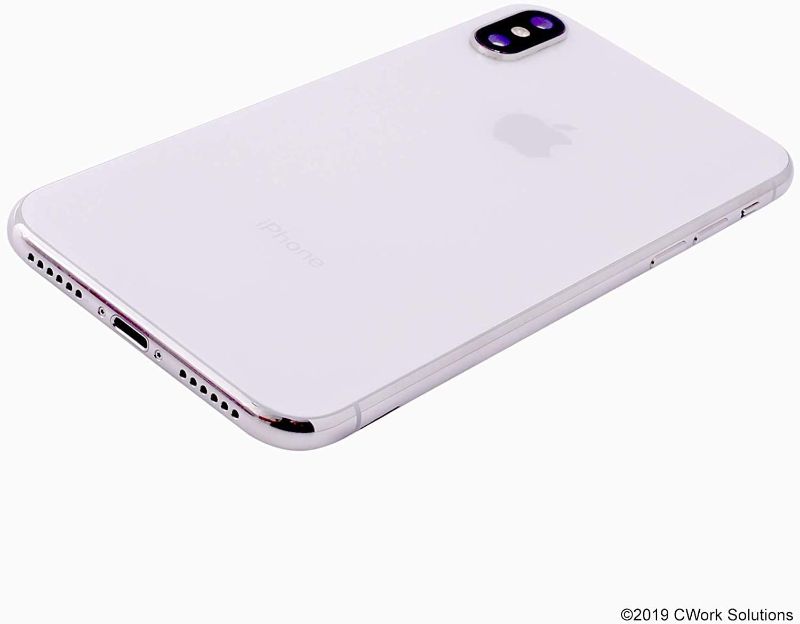 Photo 1 of Apple iPhone X, 256GB, Silver - Unlocked (Renewed Premium) USED 
