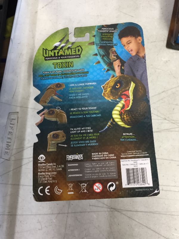 Photo 2 of WowWee Untamed Snakes - Toxin (Rattle Snake) - Interactive Toy
(factory sealed)