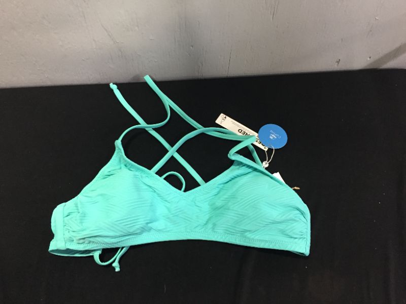 Photo 1 of Elaine Criss Cross Tie Back Bikini Top SIZE LARGE 