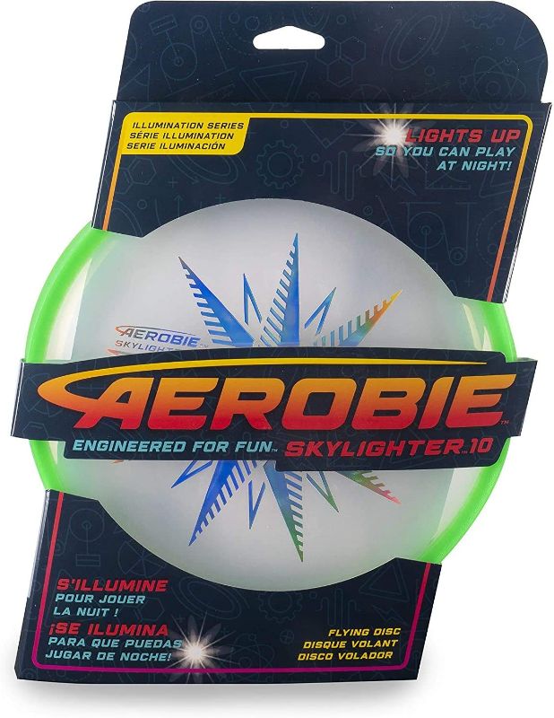 Photo 1 of Aerobie Skylighter 10 Ultimate Flying Disc w/Super Bright Long Lasting LEDs (Green)
