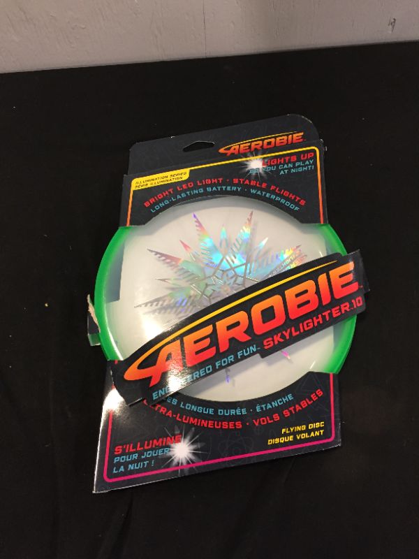 Photo 2 of Aerobie Skylighter 10 Ultimate Flying Disc w/Super Bright Long Lasting LEDs (Green)
