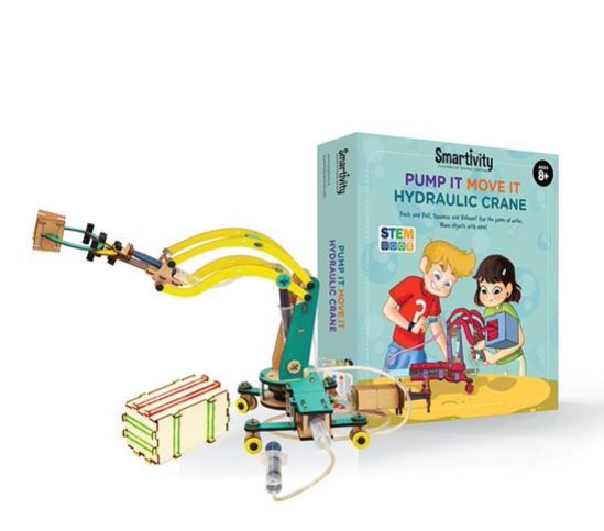 Photo 1 of Smartivity Pump It Move It Hydraulic Crane Age 8+ Science Kit DIY